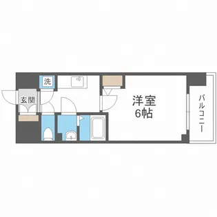 エスリード難波レジデンス【8階】の間取り