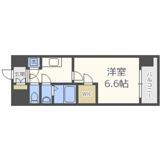 エスリード難波レジデンス【4階】の間取り