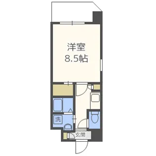 PARK HILLS都島縁【2階】の間取り