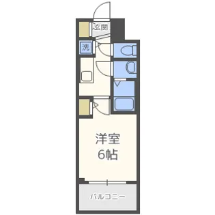 メインステージ大阪North Mark【9階】の間取り