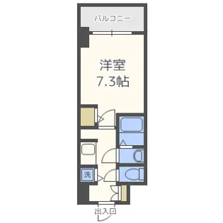 S-RESIDENCE新大阪駅前【7階】の間取り