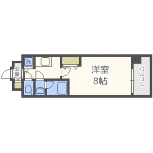 アドバンス大阪城ラディア【4階】の間取り