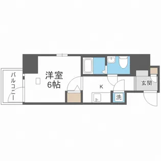 エスリード靭公園【4階】の間取り