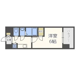 エスリード中之島SOUTH【14階】の間取り