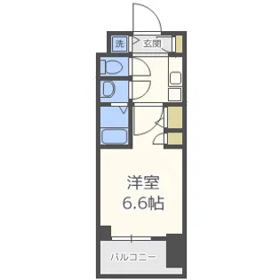 スワンズ谷町セントシティ【3階】の間取り