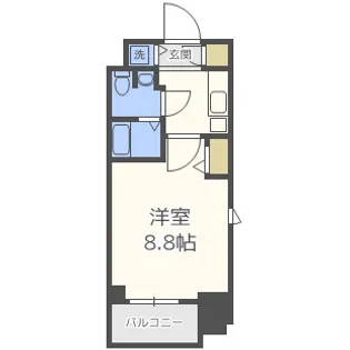 スワンズ谷町セントシティ【4階】の間取り