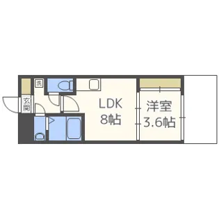 セレニテ北久宝寺【13階】の間取り