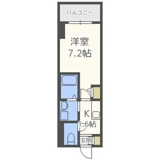 イーストヴィラ梅田【7階】の間取り
