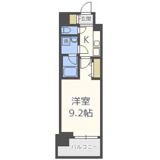 コンフォリア京町堀【5階】の間取り