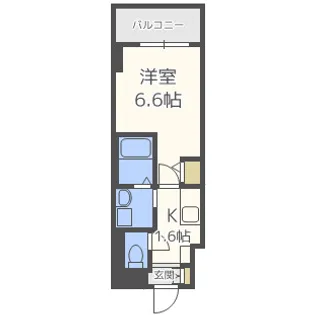 イーストヴィラ梅田【4階】の間取り
