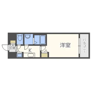 プレサンス松屋町ファステ 【4階】の間取り