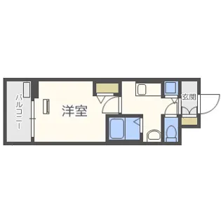 アスヴェル新北野モスト【9階】の間取り