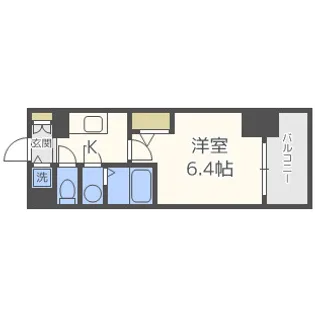 エスリード京橋【5階】の間取り
