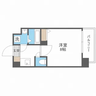 フレイランス NAMBA PLACE【7階】の間取り