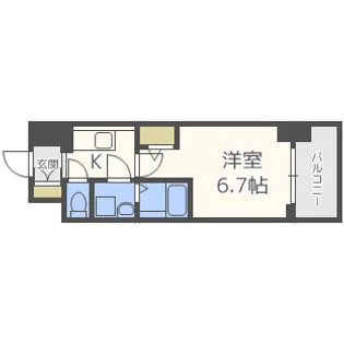 エスリード阿波座レジデンス【5階】の間取り