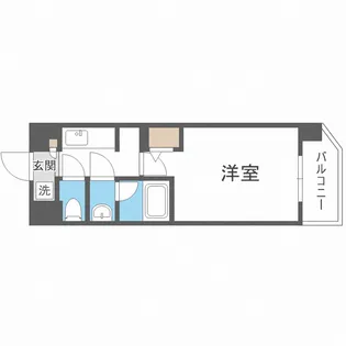 リッツ加島【9階】の間取り