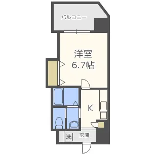 Luxeドーム前Ⅰ【9階】の間取り