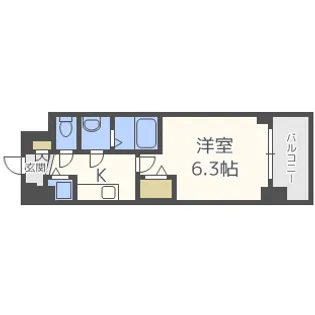 プレサンス大阪城公園ネクサス【10階】の間取り