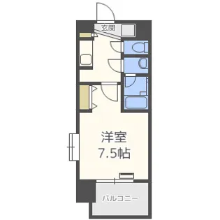 スプランディッド難波Ⅱ【2階】の間取り