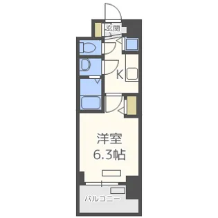 プレサンス大阪城公園ネクサス【2階】の間取り