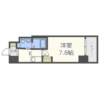 セレニテ本町グランデ【2階】の間取り