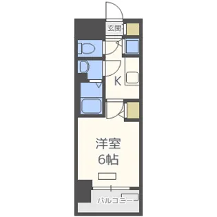 プレサンス大阪福島レシェンテ【9階】の間取り