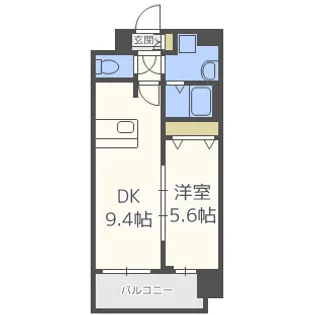 スワンズシティ梅田ウエスト【2階】の間取り
