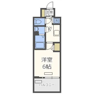 プレサンス梅田東アルファ【7階】の間取り