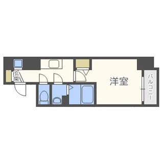 プレサンス松屋町駅前【11階】の間取り