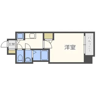 プレサンス梅田東アルファ【7階】の間取り