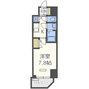 プレサンス梅田東ベータ【14階】の間取り