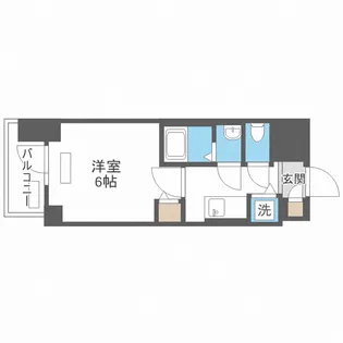 プレサンス松屋町駅前【3階】の間取り