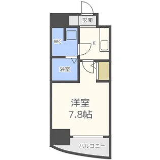 ラシーヌ日本橋【11階】の間取り