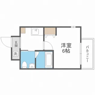 CITY PAL TAISHO【202号室】の間取り