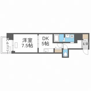 プレサンス堺筋本町駅前【2階】の間取り