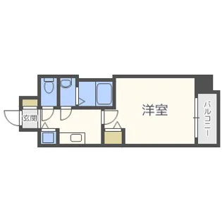 プレサンス梅田東アルファ【3階】の間取り