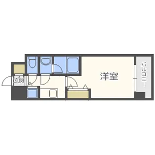 アドバンス難波西アクア【5階】の間取り