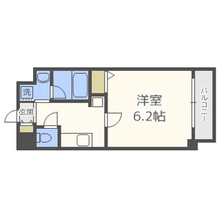 グレイスレジデンス大阪West【8階】の間取り