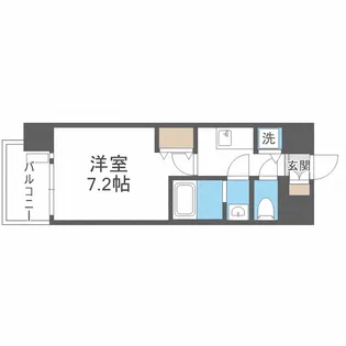 アドバンス難波南シャルム【13階】の間取り