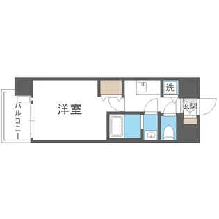 アドバンス難波南シャルム【5階】の間取り