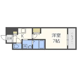 エスリード難波SOUTH【11階】の間取り