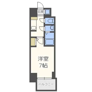 S-RESIDENCE難波Briller【10階】の間取り