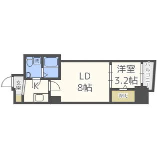 SERENiTE谷町croix【12階】の間取り