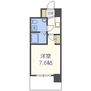 コンフォリア扇町【2階】の間取り