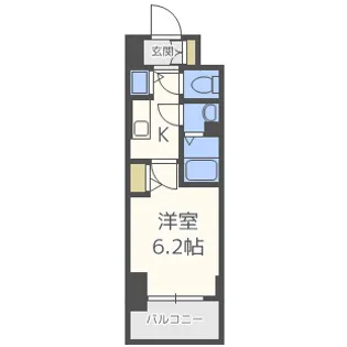 プレサンス北浜パレス【13階】の間取り