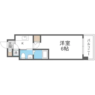 エスリード新梅田ノースポイント【5階】の間取り