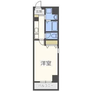 グランフィオーレNAMBA【9階】の間取り
