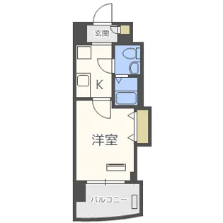 LUXE難波EAST【5階】の間取り