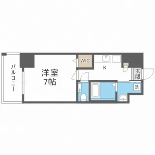 アドバンス大阪城アンジュ【7階】の間取り