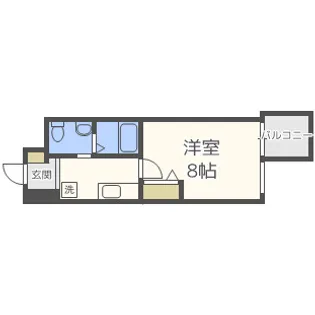 セレニテ上町台【3階】の間取り